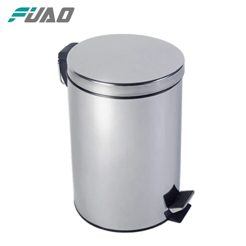 
FUAO Metal stainless steel trash bin & garbage can & trash can 