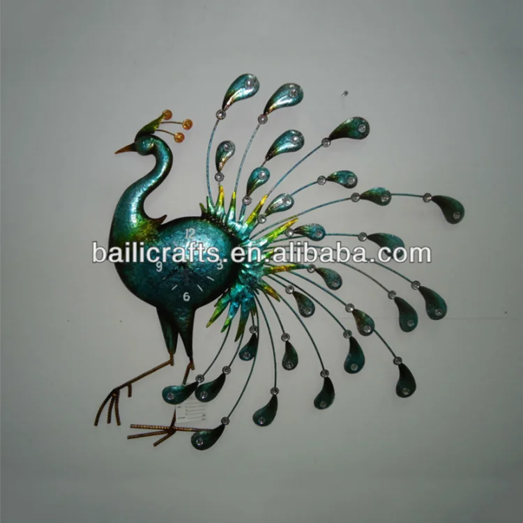 
Factory manufacture various metal iron peacock wall art decor 