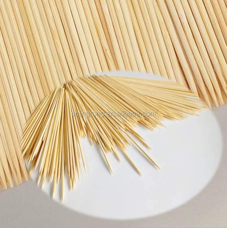 
round dried nature bamboo toothpicks picks for fruits sticks 