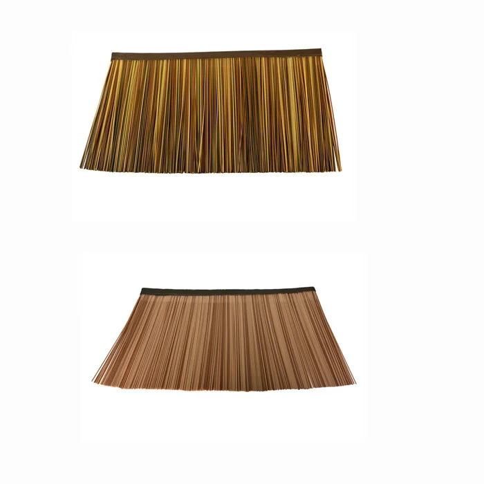 Eco friendly artificial plastic tiki synthetic thatch roof tiles