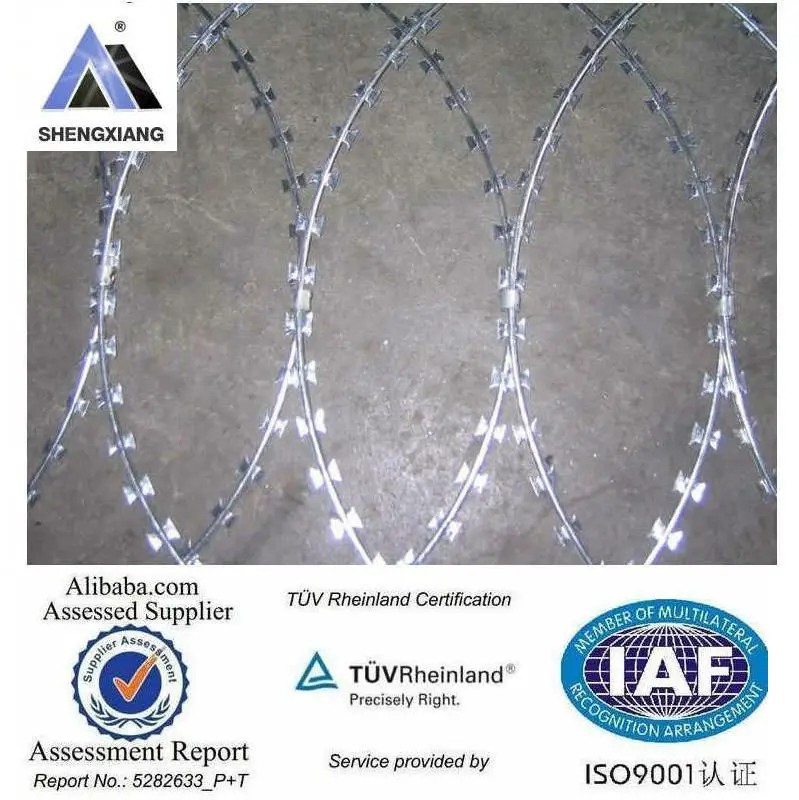 нержавеющей стали и оцинкованной колючей проволокой 20 лет завод проверены по tuv rheinland