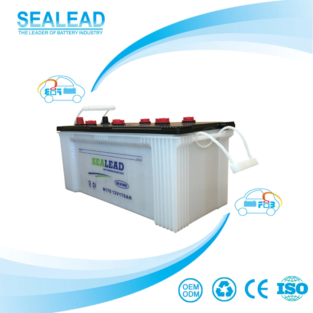 
Factory directly dry charged lead battery 12v 170ah car battery truck battery 