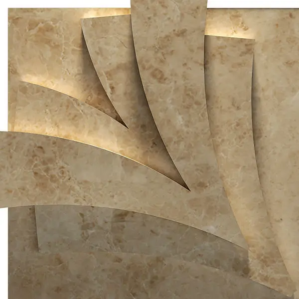 Итальянская Водоструйная 3d мраморная резьба, декоративные мраморные стены