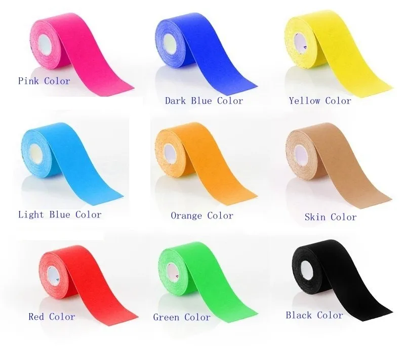 small quantities order variegated color sport bandage ,boob lift tape ,muscle athletic rock kinesiology tape,5cmx5m
