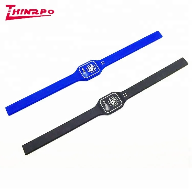Fashionable Adjustable Control Access silicone RFID Bracelet NFC silicone Wristband for hotel management
