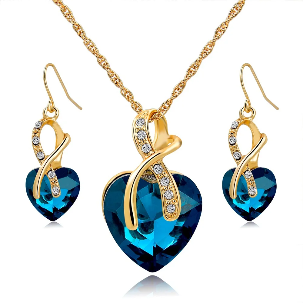 Aliexpress.com : Buy Gift! Gold Plated Jewelry Sets For