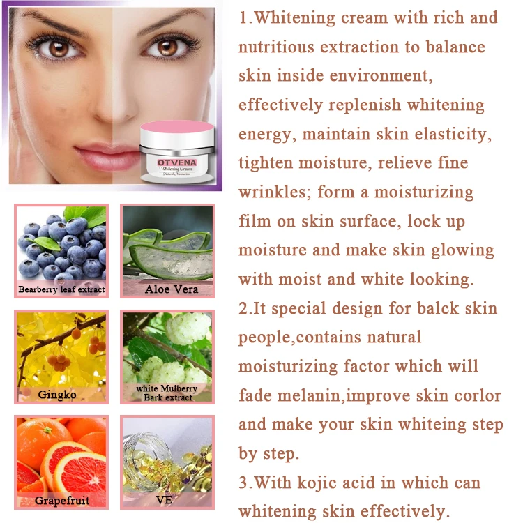 best private label fast underarm skin whitening  night cream in thailand