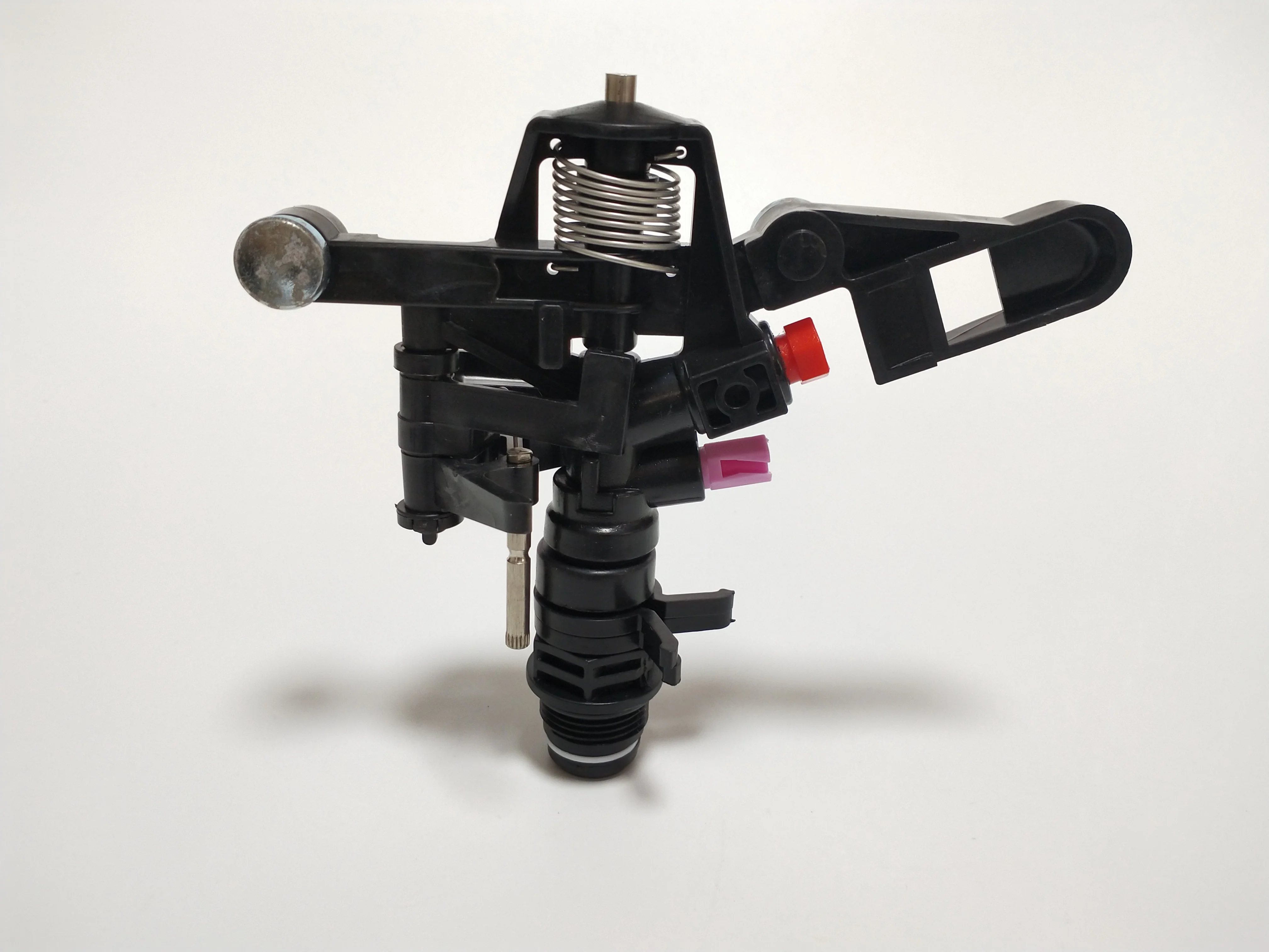 3/4' High Quality Adjustable Plastic Impulse Water Sprinkler With Plastic Nozzles Plus Size