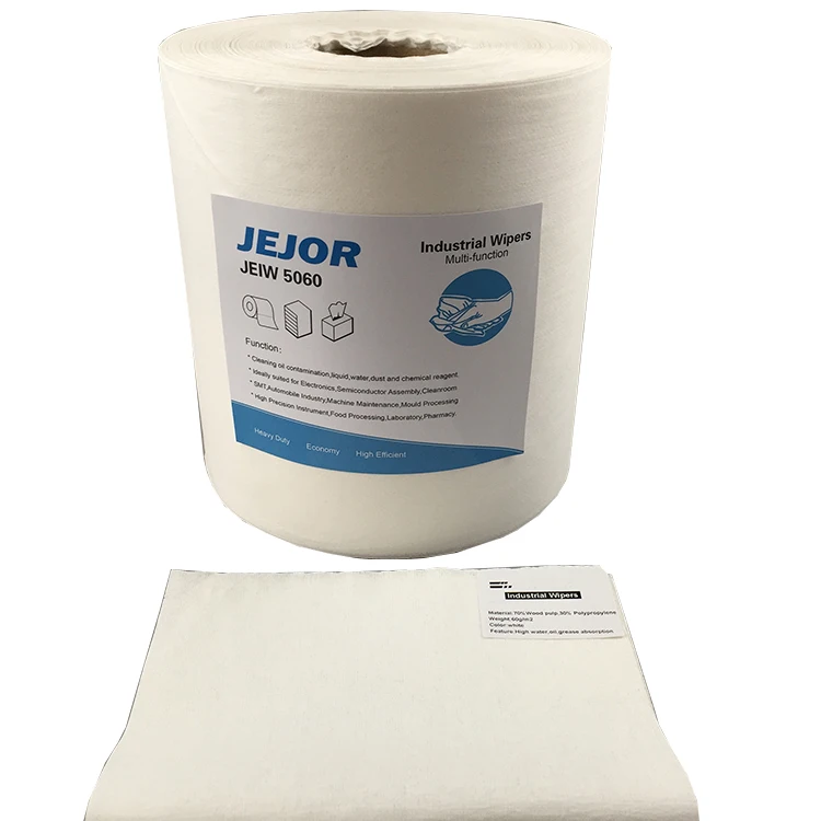 
Professional 500pcs/Roll Industrial Machine Oil Cleaning Dust Free Dry Wipes Roll Non Woven Wipes Roll 