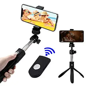 Мини Bluetooth селфи-палка штатив с беспроводным дистанционным затвором для смартфона