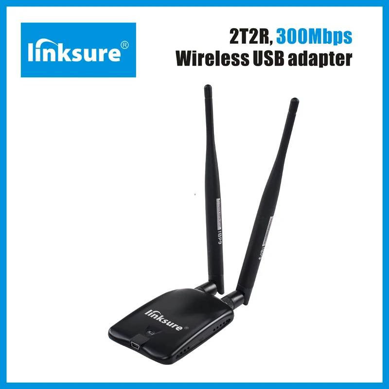 Двойной всенаправленный антенна Wi-Fi USB-адаптер 300 Мбит RT3072 Linksure N315