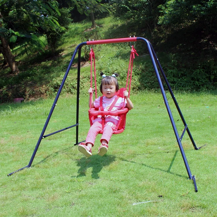 Детские металлические качели с защитным сиденьем для дома и улицы