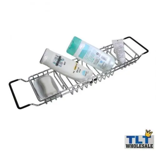 
Bath Caddy Bathtub overback Rack Extension Fit Over Baths Deluxe Chrome 