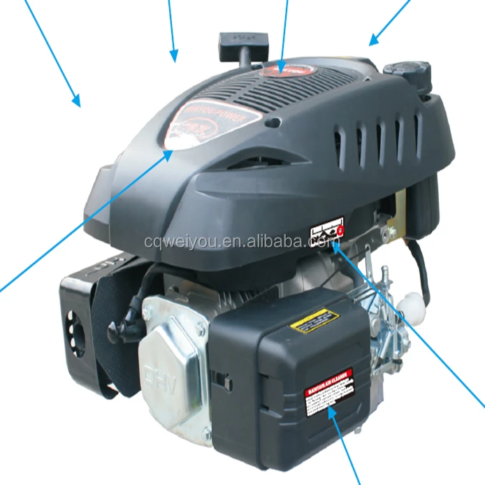 Air Cooled Single Cylinder 7HP OHV 4-stroke Vertical Shaft Gasoline Engine 1P70FV-2