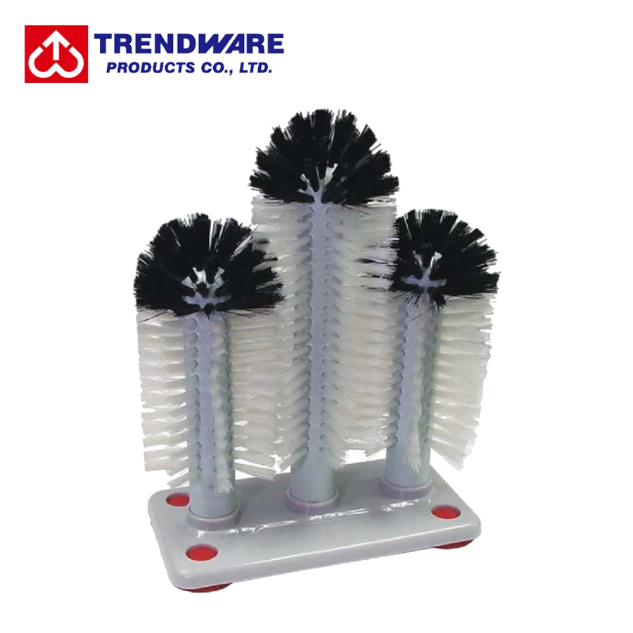 3 Brushes with 2 Size Mini Manual Bar Drinking Glass Washer