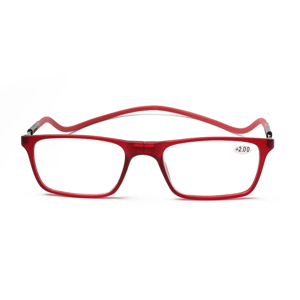 Adjustable hinge magnetic split reader reading glasses