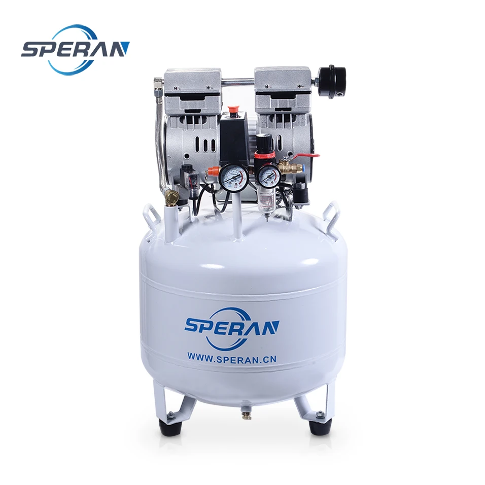 32L 38L мини белый лучшая цена тихий масло бесплатно silent зубные спецодежда медицинская воздушный компрессор