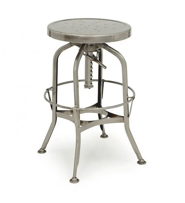 Промышленный Металлический барный стул, поворотный винтажный стул