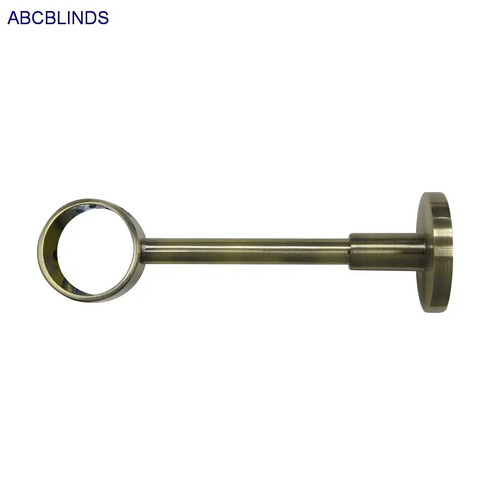 Round Triple Metal Curtain Rod Bracket for Decorative