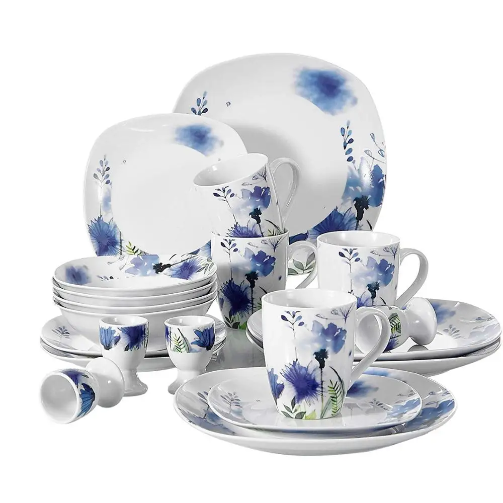 Factory supply dinnerware set 18pcs Porcelain royal dinner table set / dinner set porcelain service for 6