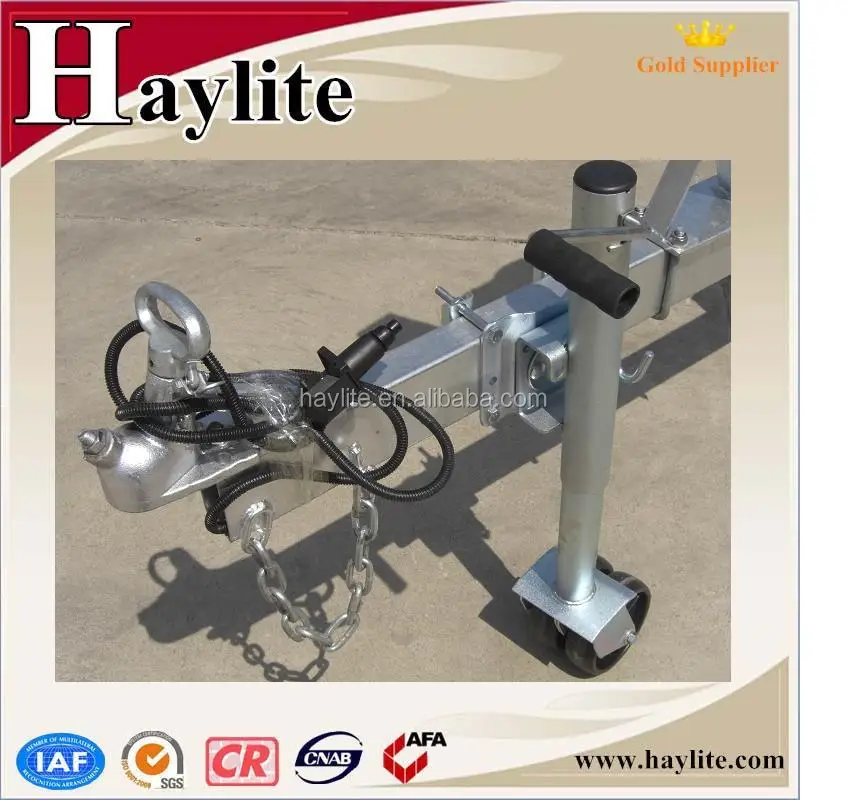 galvanized roller steel boat trailer for double jet ski