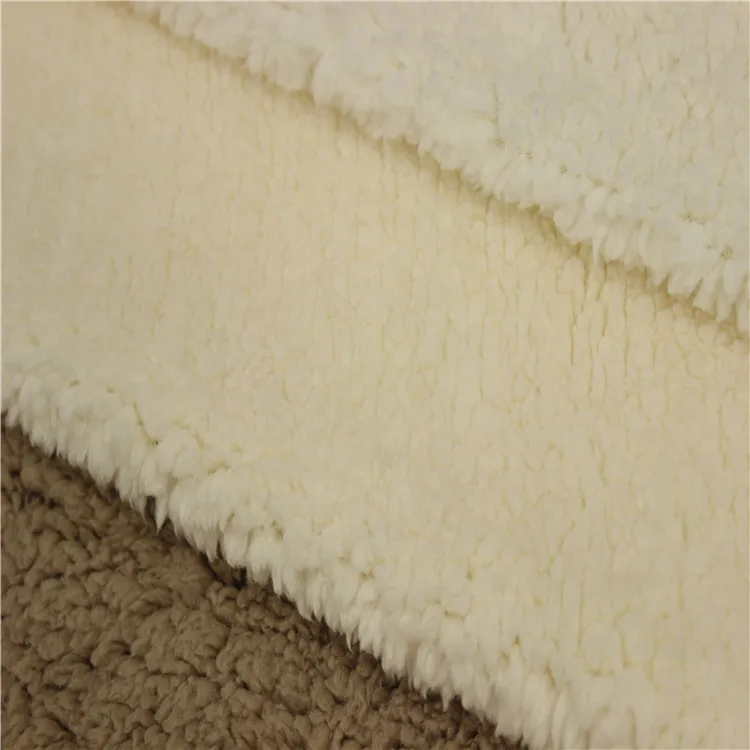 Замшевая ткань, связанная с шерпой, 100% полиэстер, замша, связанная шерпа