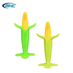 Customized Food Grade Corn Stick Shaped Bpa Free Silicone Organic Baby Teether