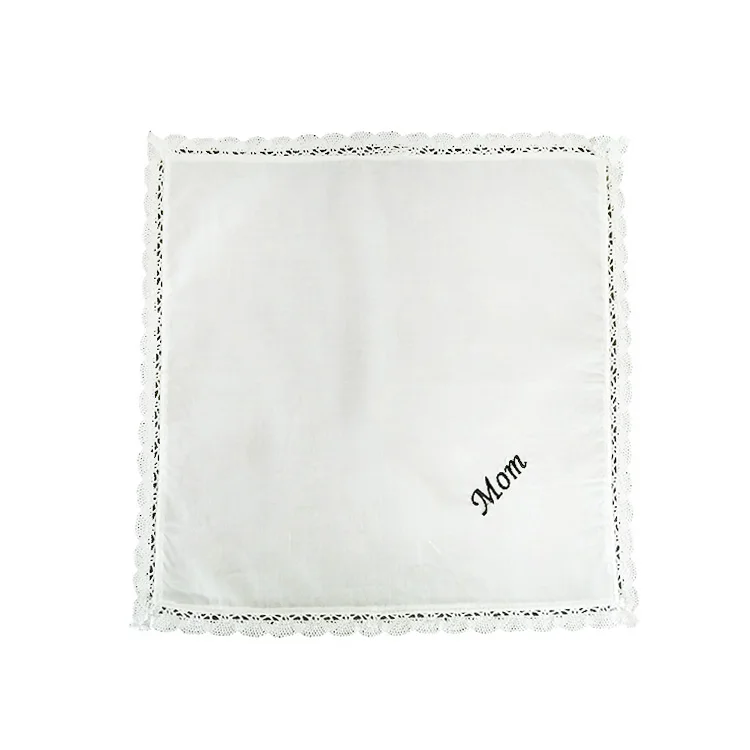 Простой дизайн Заказная тканая вышитые платок