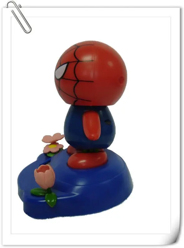 
Toy hero figure solar moving craft dashboard decoration 