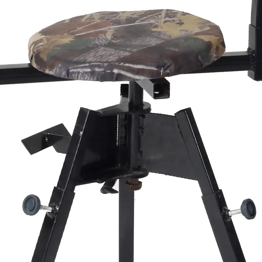 OEM Outdoor Portable Tripod Mesh Camo Blind Foldable 360 Degree Swivel Folding Shooting Stool Hunting Chair