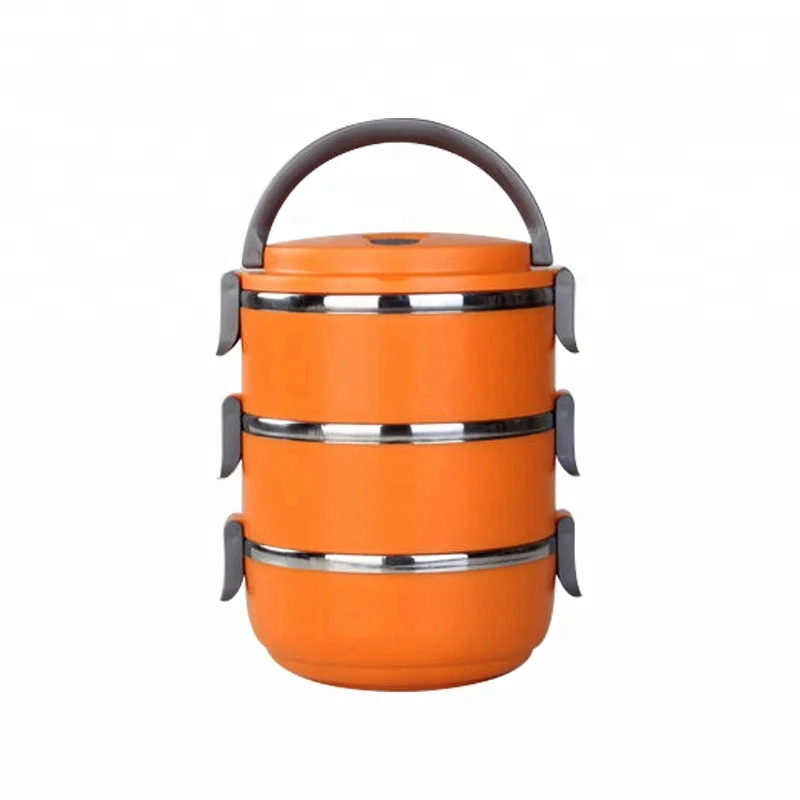 Factory OEM Multi Tiers Stackable Lunch Box Set Leakproof Stainless Steel Insulated Tiffin Lunch Box With Lock