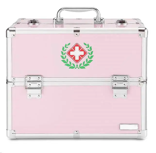 
High Quality Portable with 4 trays First Aid Medical Carrying Emergency Cabinet 
