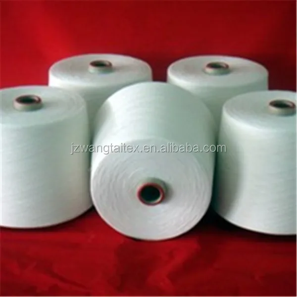 
30s/1 Single Count Polyester Spun Yarn For Weaving and Knitting Machines 