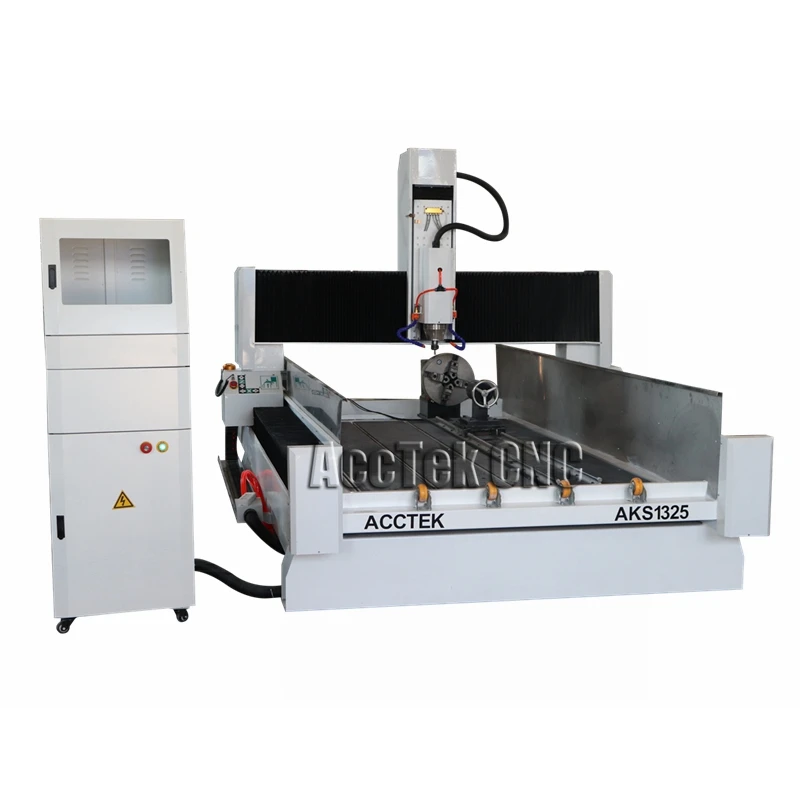 Stone wood cnc engraving machine 3d 4 axis cnc router for Marble Granite Statue Grave