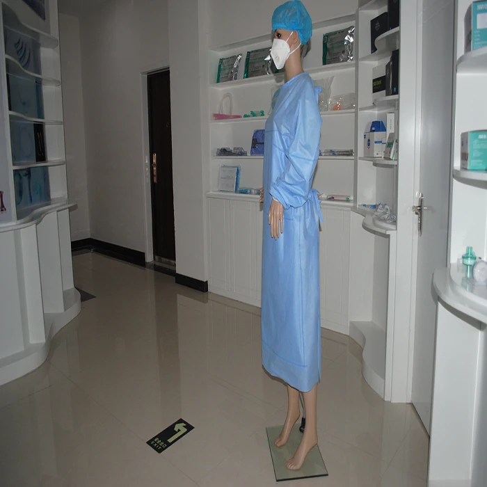 Waterproof disposable PP surgical gowns with CE and Iso trade assurance supplier