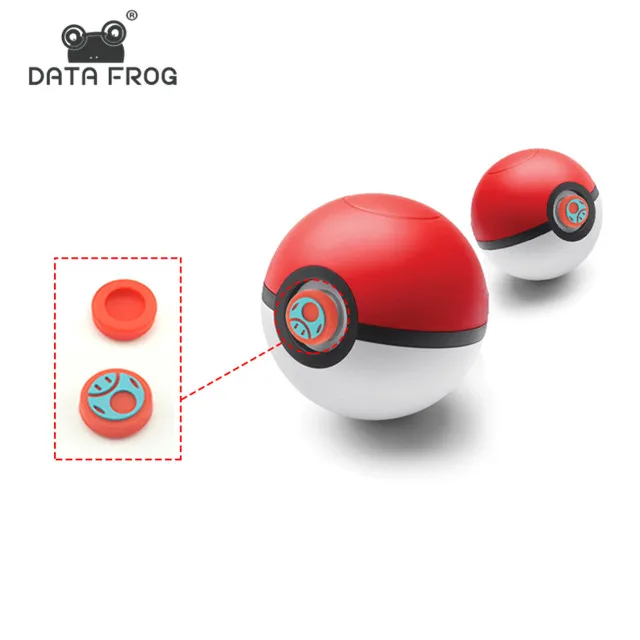 Data Frog 6PCS Thumb Stick Grips Caps For Nintend Switch Poke Ball Plus Thumb Grip For Pokeball For Nintend Switch Grip