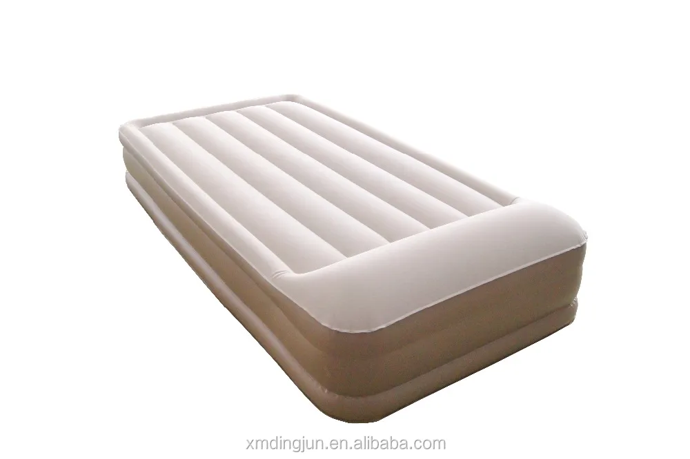 Flocked air bed,flocking PVC air bed, raised air bed