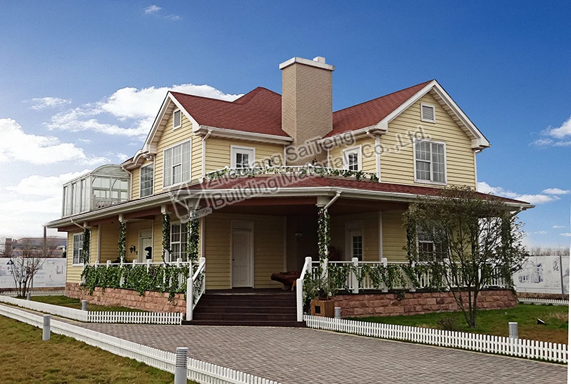 Asphalt Shingle Double Decked Laminated Waterproof Sunset Red