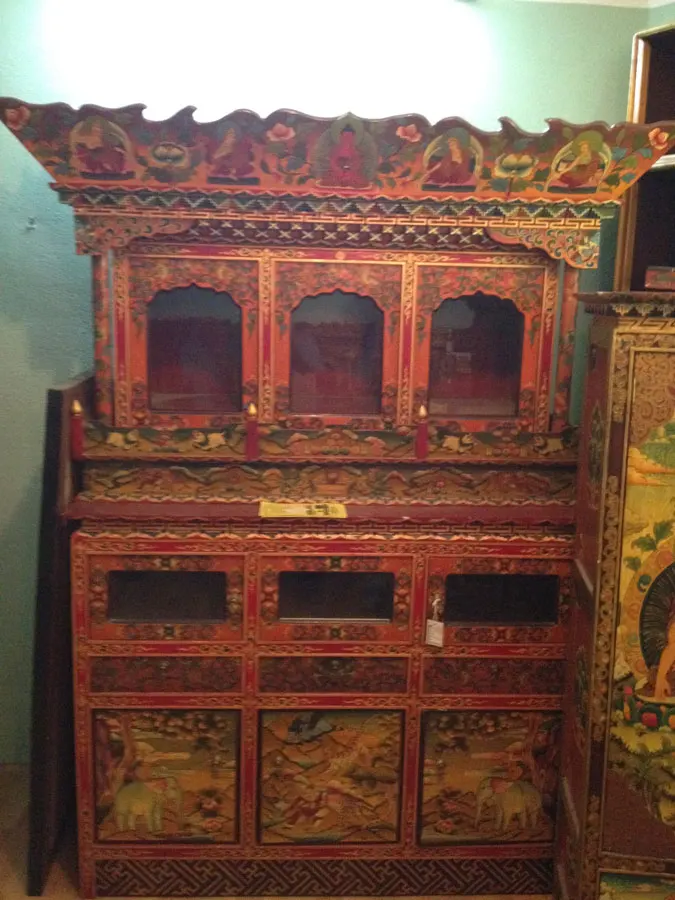 Tibetan Large Altar Cabinet