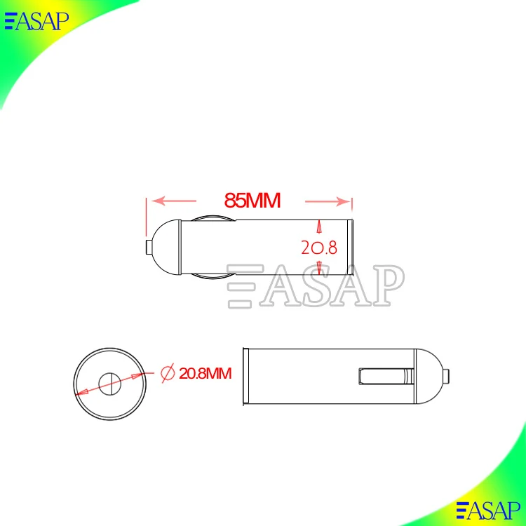 19V 4.74A Car Charger for HP Laptop Adapter 7.45.0mm