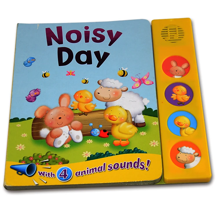 custom animal recordable  kids laptop children islamic sound books sound module for book  with push button