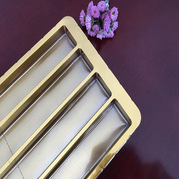 plastic tray insert for cookie and chocolate package
