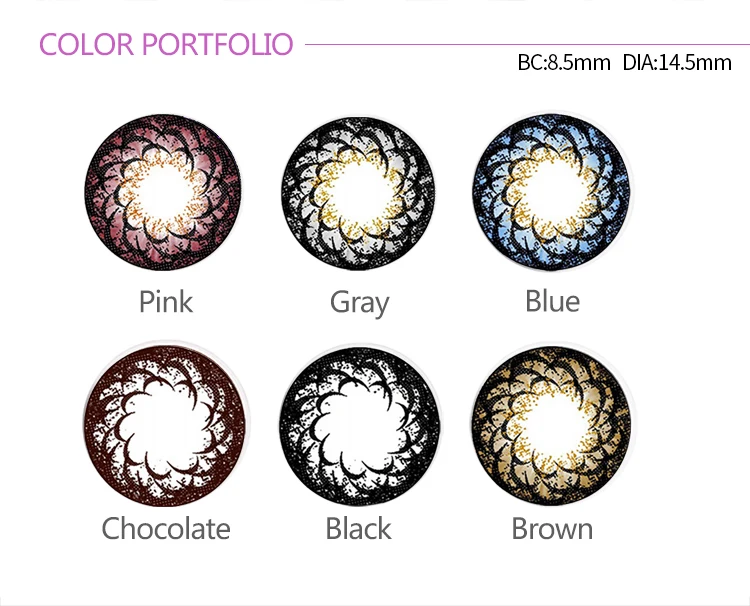 
Beauty Corner Strawberry Korea Cosmetic Soft Eye Contact Lens Natural Colored Contact Lenses for eyes 