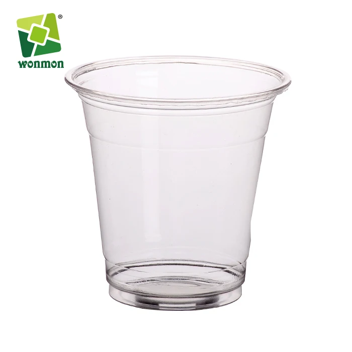 8 унций 12 унций 16 унций 20 унций 24 унции ПП ПЭТ пластиковая чашка с плоской крышкой и купольной крышкой