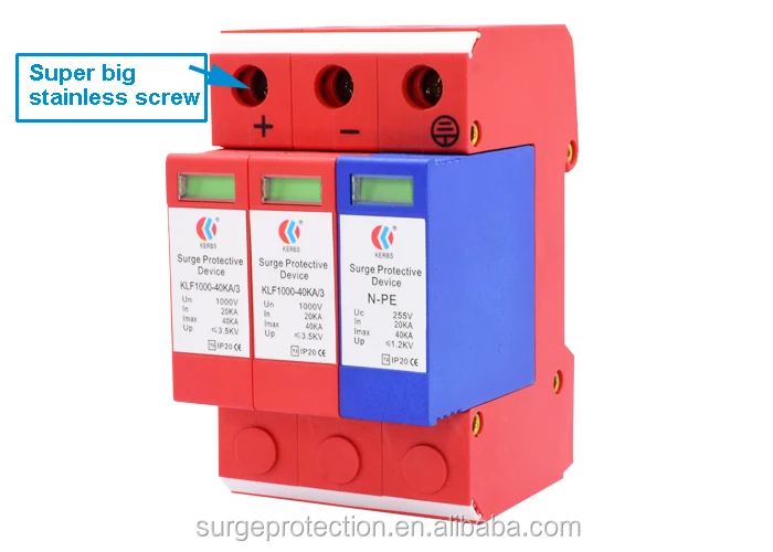 Shenzhen 1000vdc 20ka 40ka solar energy surge protector with remote control