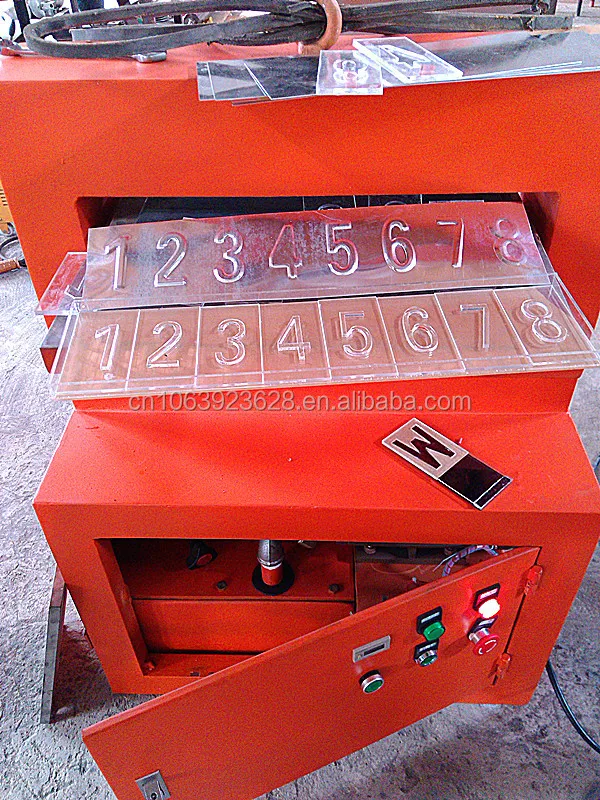 Government Model Professional Embossing Car Plate Pressing Machine