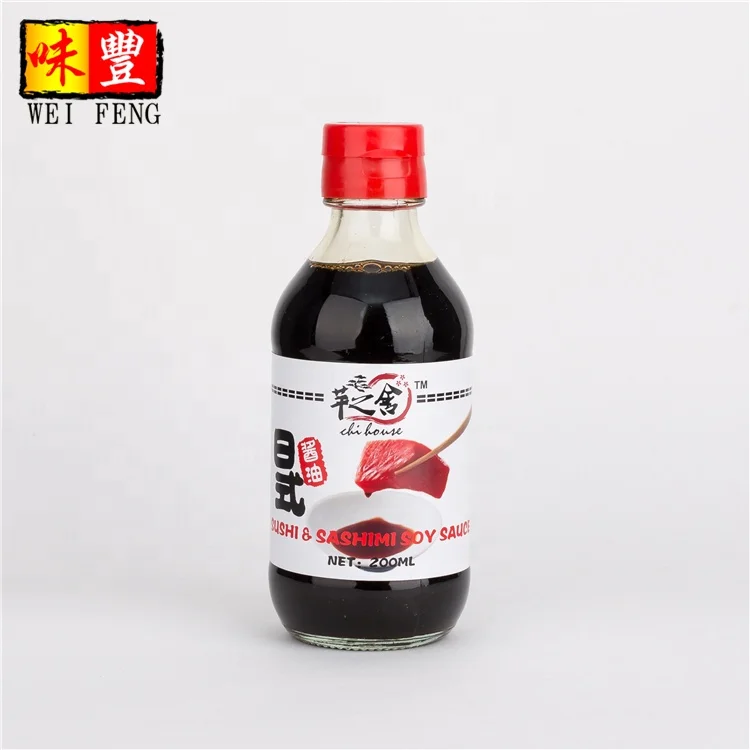 Manufacturer light sweet 150ml japanese style halal sushi shoyu soy sauce