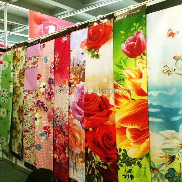 hot sale 100% polyester printed quilt fabric for home textile