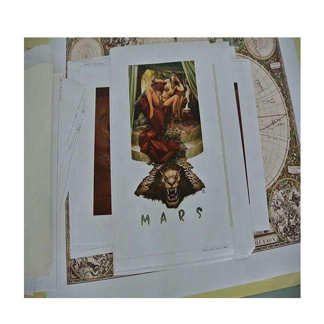 high quality 8 x10  art textured paper poster  prints  (200gsm -300gsm )