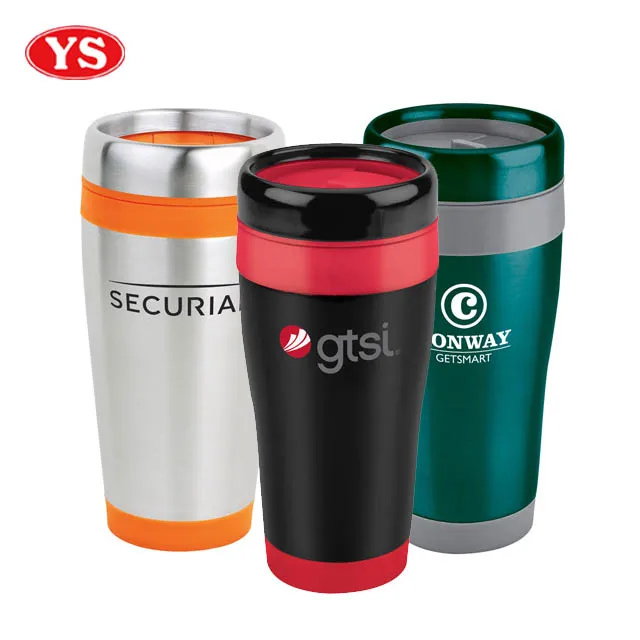 16oz double wall stainless steel thermos travel auto coffee mug tumbler